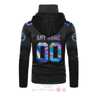 Personalized Los Angeles Chargers Black Hologram Nfl Custom 3D Hoodie Mask