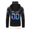 Personalized Los Angeles Rams Black Hologram Nfl Custom 3D Hoodie Mask