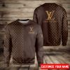 Personalized Louis Vuitton Brown Hoodie