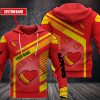 Personalized Love’S Red Custom All Over Print 3D Hoodie