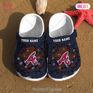 Personalized MLB Atlanta Braves Broken Wall Crocs