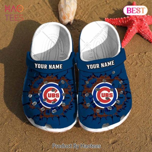 Personalized MLB Chicago Cubs Broken Wall Crocs