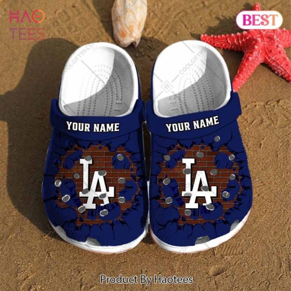 Personalized MLB Los Angeles Dodgers Broken Wall Crocs