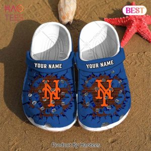 Personalized MLB New York Mets Broken Wall Crocs