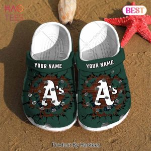 Personalized MLB Oakland Athletics Broken Wall Crocs