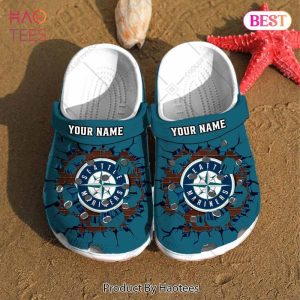 Personalized MLB Seattle Mariners Broken Wall Crocs