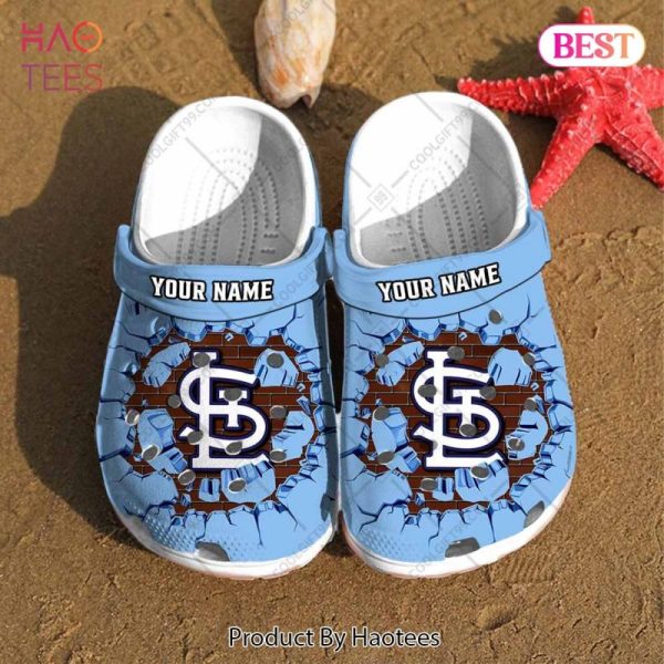 Personalized MLB St. Louis Cardinals Broken Wall Crocs