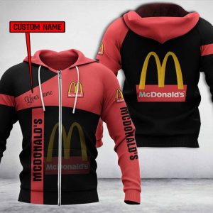 Personalized Mcdonald’S Black 3D Hoodie