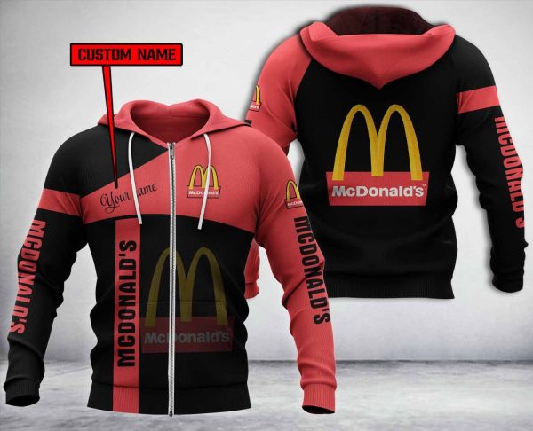 Personalized Mcdonald’S Black 3D Hoodie