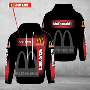 Personalized Mcdonald’S Black Custom All Over Print 3D Hoodie