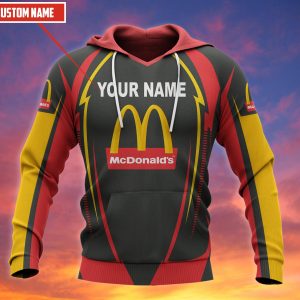 Personalized Mcdonald’S Grey Red Custom All Over Print 3D Hoodie