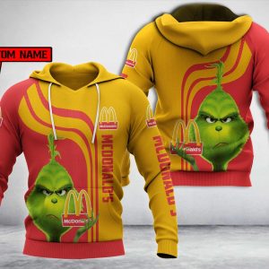 Personalized Mcdonald’S Grinch Custom All Over Print 3D Hoodie