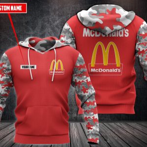 Personalized Mcdonald’S Red 3D Fleece Hoodie