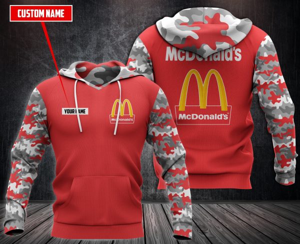 Personalized Mcdonald’S Red 3D Fleece Hoodie