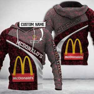 Personalized Mcdonald’S Red White Custom All Over Print 3D Hoodie