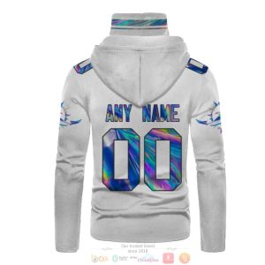 Personalized Miami Dolphins White Hologram Nfl Custom 3D Hoodie Mask