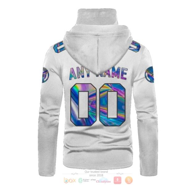 Personalized Minnesota Vikings White Hologram Nfl Custom 3D Hoodie Mask