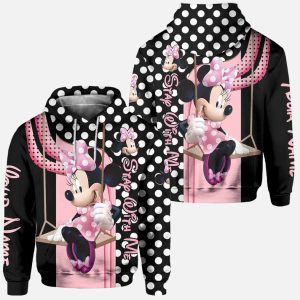 Personalized Minnie Mouse Stay With Me 3D Hoodie