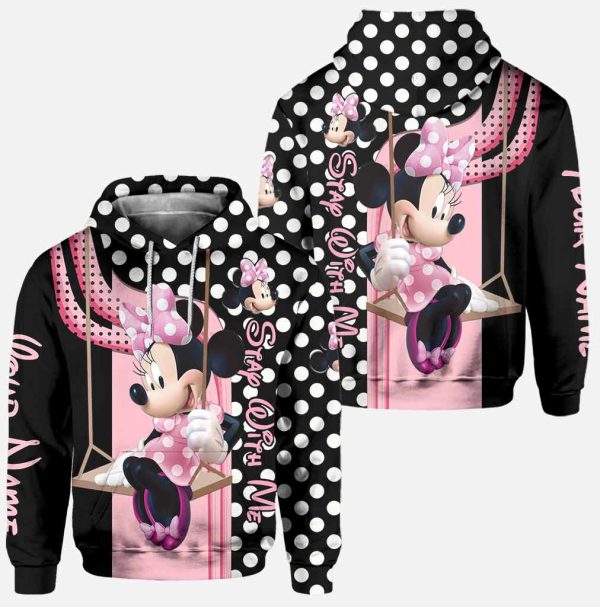 Personalized Minnie Mouse Stay With Me 3D Hoodie