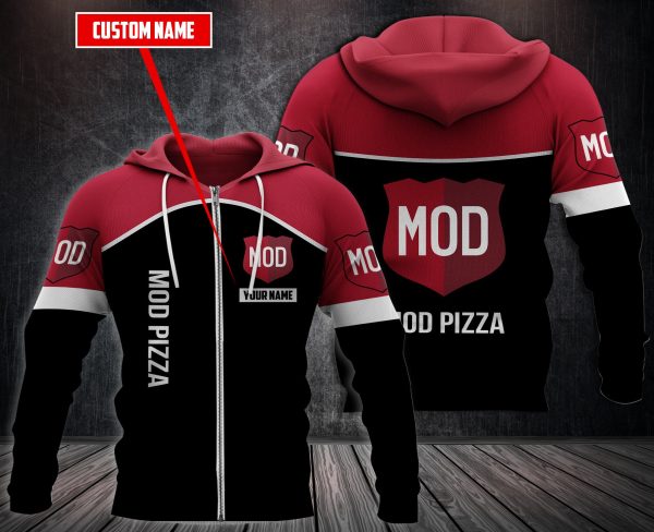 Personalized Mod Pizza 3D Fleece Hoodie