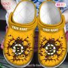 Personalized NHL Boston Bruins Broken Wall Crocs