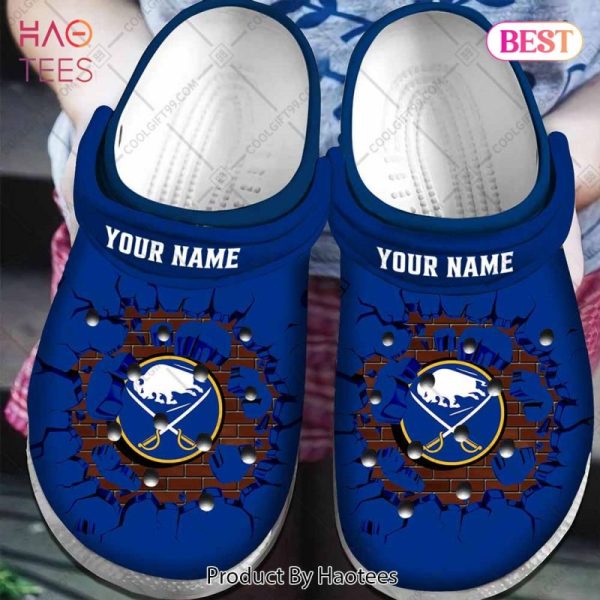 Personalized NHL Buffalo Sabres Broken Wall Crocs