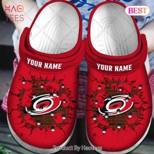 Personalized NHL Carolina Hurricanes Broken Wall Crocs