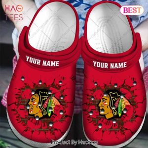 Personalized NHL Chicago Blackhawks Broken Wall Crocs