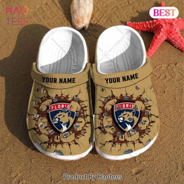 Personalized NHL Florida Panthers Broken Wall Crocs