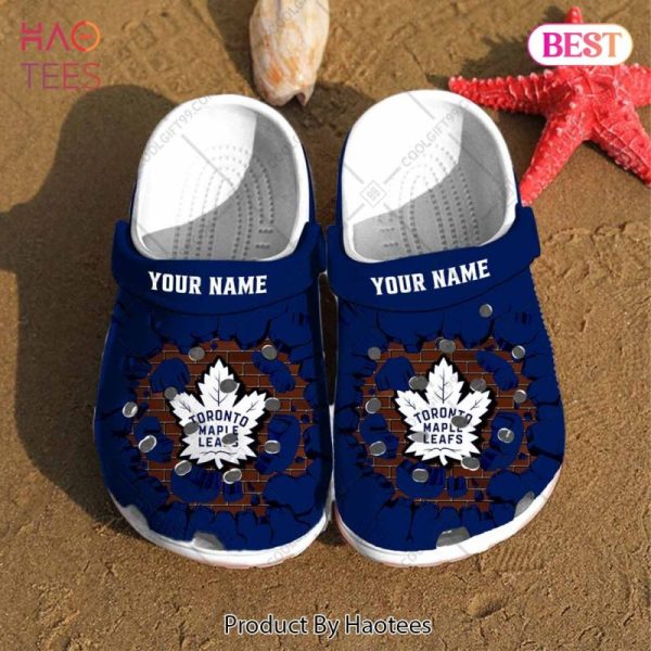 Personalized NHL Toronto Maple Leafs Broken Wall Crocs