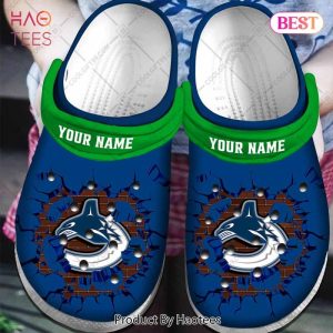 Personalized NHL Vancouver Canucks Broken Wall Crocs