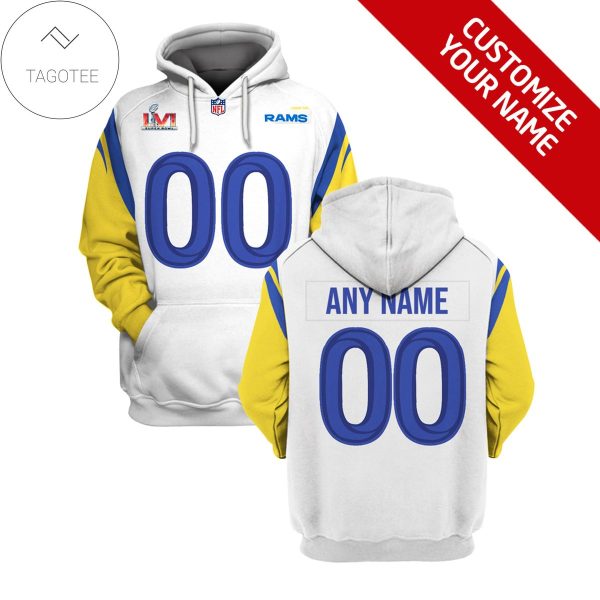 Personalized Name And Number Los Angeles Rams Hoodie