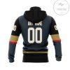 Personalized Name And Number Vegas Golden Knights With 5 Years Anniversary Mask Hoodie