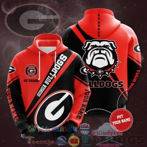 Personalized Name Ncaa Georgia Bulldogs Go Dawgs Hoodie 3D