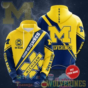 Personalized Name Ncaa Michigan Wolverines Hoodie 3D