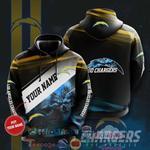 Personalized Name Nfl Los Angeles Chargers Hoodie 3D