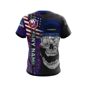 Personalized New York Islanders Skull Concept 3D Shirt