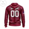 Personalized Nfl Arizona Cardinals Name & Number With United States Flag Hoodie