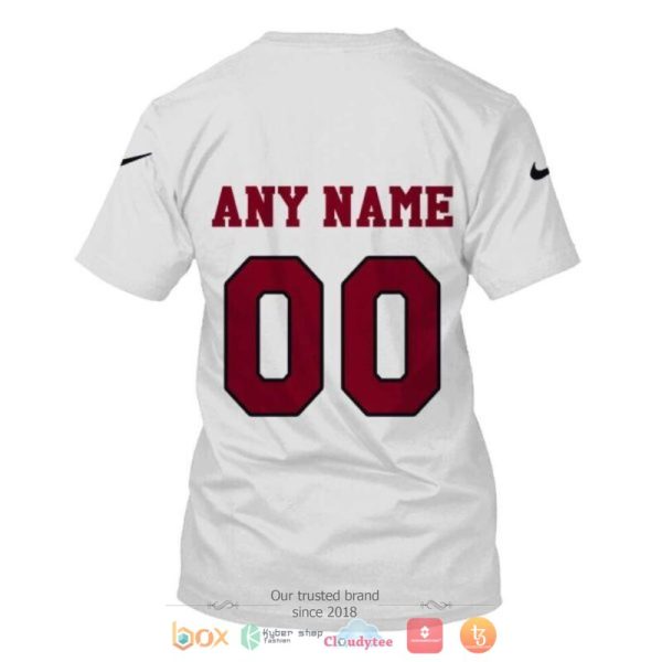 Personalized Nfl Arizona Cardinals White Custom 3D Shirt