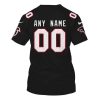 Personalized Nfl Atlanta Falcons Black 3D Shirt