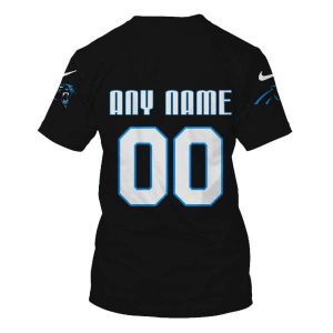 Personalized Nfl Carolina Panthers Black 3D Shirt