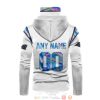 Personalized Nfl Carolina Panthers White Hologram Custom 3D Hoodie Mask