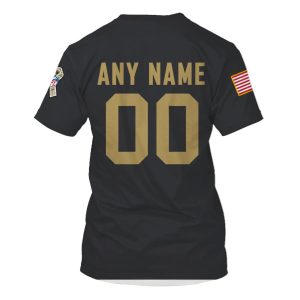 Personalized Nfl Cincinnati Bengals Black Salute To Service 3D Shirt