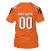 Personalized Nfl Cincinnati Bengals Orange Color 3D Shirt