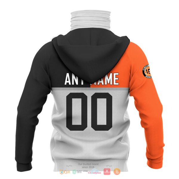 Personalized Nfl Cincinnati Bengals Orange Hoodie Mask