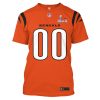 Personalized Nfl Cincinnati Bengals Super Bowl Lvi Orange 3D Shirt