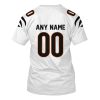 Personalized Nfl Cincinnati Bengals White Color 3D Shirt