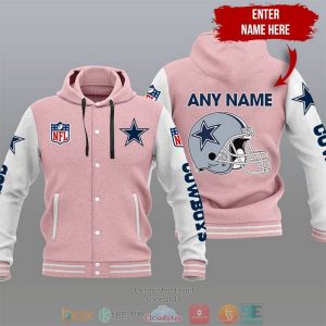 Personalized Nfl Dallas Cowboys Baseball Hoodie Jacket