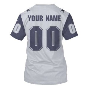 Personalized Nfl Dallas Cowboys Dark Grey 3D Shirt