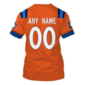 Personalized Nfl Dallas Cowboys Orange 3D Shirt